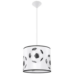 Lampa wisząca FOOTBALL A 30 biało-czarna nowoczesna do pokoju dziecka z motywem piłki 30 cm