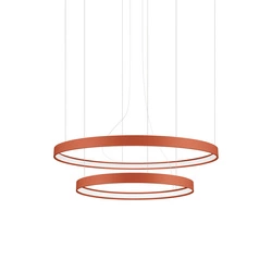 Żyrandol LED RIO 2 czerwony nowoczesny regulowany do salonu, sypialni lub nad stół