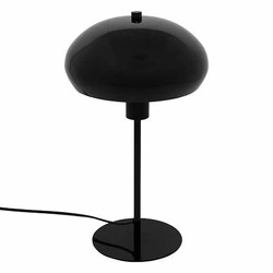 Lampa stołowa Savio czarna nowoczesna metalowa lampka nocna do sypialni Atmosphera 38 cm