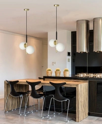 Lampa wisząca Duo czarna ze złotem szklana 2-punktowa do salonu i nad stół