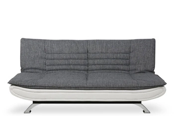 Sofa rozkładana Faith 3 osobowa z funkcją spania do salonu nowoczesna szaro-biała Actona