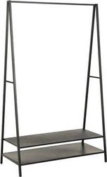 Nowoczesny wieszak stojący na ubrania i buty Selje czarny do przedpokoju Actona