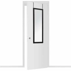 Lustro prostokątne na drzwi 35x109 cm czarne do przedpokoju 5five simply smart