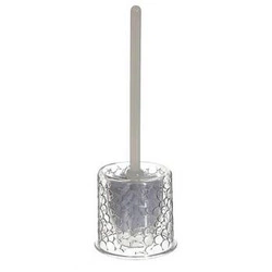 Szczotka do wc transparentna Galet 5five simply smart nowoczesna do łazienki 11 cm