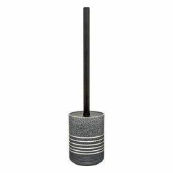 Szczotka do wc szara Silver 5five simply smart nowoczesna do łazienki stojąca 37 cm
