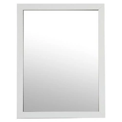 Lustro do przedpokoju First prostokątne białe wiszące nowoczesne 34x44cm 5five