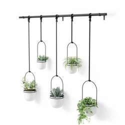 Kwietnik wiszący Triflora Umbra nowoczesny zestaw doniczek na zioła do domu 95 cm