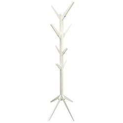 Intesi Tree nowoczesny biały wieszak stojący do przedpokoju drewniany 177,5 cm