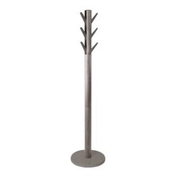 Flapper Umbra nowoczesny wieszak stojący do przedpokoju szary drewniany na ubrania 169 cm