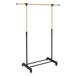 5five simply smart nowoczesny wieszak stojący na ubrania czarny na kółkach do przedpokoju