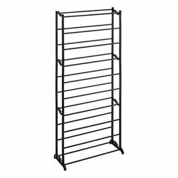 Wysoki stojak na buty 5five simply smart czarny loftowy z 9 półkami do przedpokoju