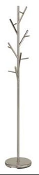 Stojący wieszak na ubrania do przedpokoju Arbre srebrny nowoczesny metalowy Intesi 170 cm