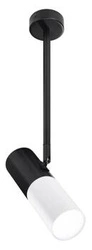Lampa wisząca Tuba nowoczesna biało-czarna regulowana do kuchni i salonu CANDELLUX