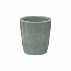 Kubek ceramiczny Zoé 220 ml zielony nowoczesny do kawy i herbaty do zmywarki