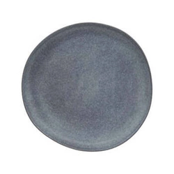 Talerz obiadowy Spring niebieski 27 cm nowoczesny ceramiczny do jadalni zmywarka