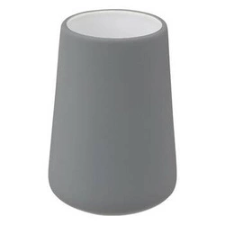 Kubek na szczoteczki do zębów ceramiczny szary Colors nowoczesny do łazienki 5five