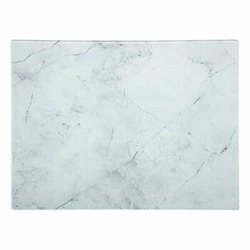Deska do krojenia szklana biała marble 5five simply smart glamour do serwowania 40x30 cm