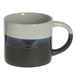 Kubek ceramiczny Lagune 340ml szary okrągły do kawy i herbaty, zmywarka
