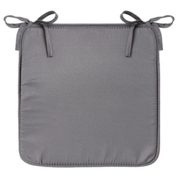 Poduszka na krzesło Atmosphera 39x39 cm szara ciemna do jadalni i kuchni dwustronna