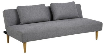 Sofa rozkładana Lucca 2-osobowa szara z funkcją spania do salonu nowoczesna Actona