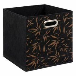 Pudełko materiałowe do regału 31x31 z uchwytem Casual czarne składane 5five simply smart