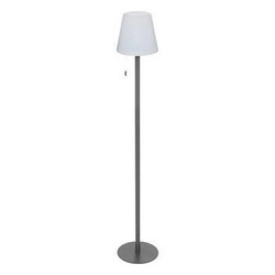Lampa podłogowa LED Zack szara nowoczesna stojąca do salonu i na taras z regulacją barwy
