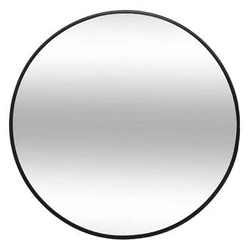 Lustro okrągłe Alice 38 cm czarne na ścianę do przedpokoju i sypialni Atmosphera