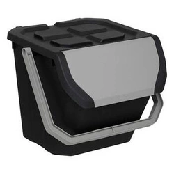 Kosz na śmieci do kuchni 24l czarny matowy do segregacji 5five simply smart