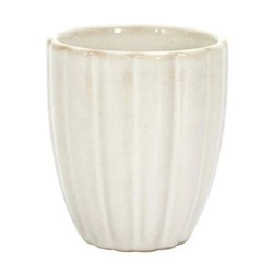 Kubek do espresso ceramiczny beżowy 120ml nowoczesny Intesi Vlora do kawy