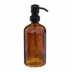 Dozownik do mydła bursztynowy szklany 450ml vintage do łazienki 5five