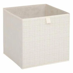 Pudełko materiałowe do regału Tweed 31x31 cm beżowe do sypialni i garderoby 5five