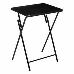 Składany stolik prostokątny czarny 48x38cm nowoczesny do salonu 5five simply smart