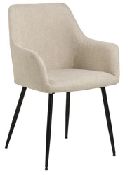 Krzesło Lizzy z podłokietnikami beżowe OUTLET