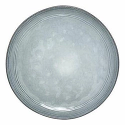 Talerz obiadowy Flower niebieski 26 cm nowoczesny ceramiczny do jadalni zmywarka