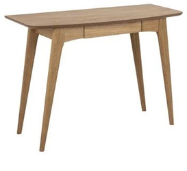 Biurko skandynawskie Woodstock dąb z szufladą do pracy i gabinetu 105 cm Actona