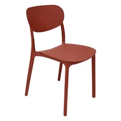 Krzesło plastikowe Plasta terracotta nowoczesne do jadalni i kuchni 5five simply smart