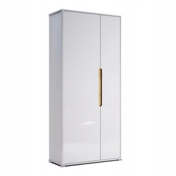 Szafa Steff biała nowoczesna z półkami głębokość 40 do sypialni lub przedpokoju