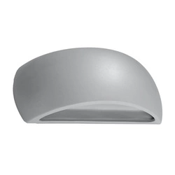 Nowoczesny kinkiet ścienny ceramiczny Pontius szary do salonu i sypialni Sollux Lighting