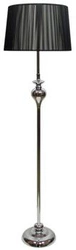 Lampa stojąca do salonu Gillenia czarna glamour z abażurem CANDELLUX 135 cm