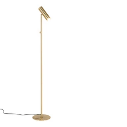 Lampa stojąca Paris złota Intesi nowoczesna lampa podłogowa LED do salonu glamour 150 cm