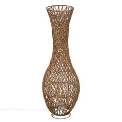 Lampa stojąca do salonu boho Eloise rattan naturalny Atmosphera – nowoczesna lampa podłogowa