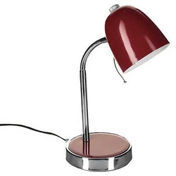 Lampka nocna do sypialni i na biurko Izan Atmosphera czerwona nowoczesna metalowa 35,5 cm