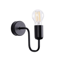 Kinkiet ścienny VECTOR czarny loftowy stalowy do salonu i sypialni SOLLUX LIGHTING
