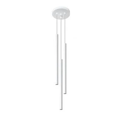 Lampa wisząca Pastelo biała 3-punktowa nowoczesna nad stół do kuchni lub jadalni