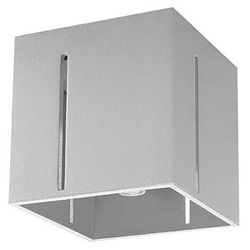 Plafon kwadratowy szary nowoczesny PIXAR Sollux do salonu kuchni sypialni biura 10x10 cm