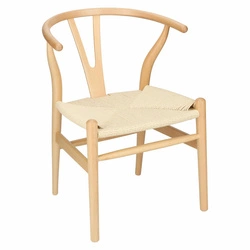 Krzesło Wicker Naturalne Naturalne inspi rowane Wishbone OUTLET