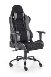 Fotel biurowy ergonomiczny Sajdo Intesi czarny szary obrotowy z regulacją do biurka