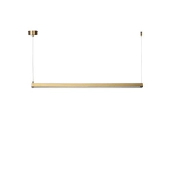 Lampa sufitowa LED BEAM-80 złota regulowana nad stół do jadalni lub kuchni