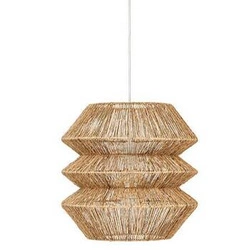 Lampa wisząca boho Liza Juta Atmosphera regulowana do salonu i jadalni D38 cm