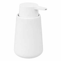 Dozownik do mydła ceramiczny biały Colors matowy 250 ml do łazienki 5five